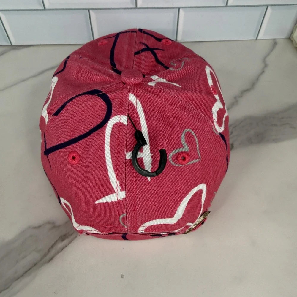 Fort Wayne Tincaps Hat Cap Strap Back Youth Pink MLB Baseball Hearts All Over 47